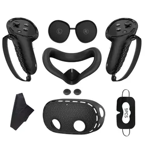7-in-1 Protective Case Set for VR Meta Oculus Quest 3S, VR Case Protector, Face Protector, Console Accessories, VR Gaming Set