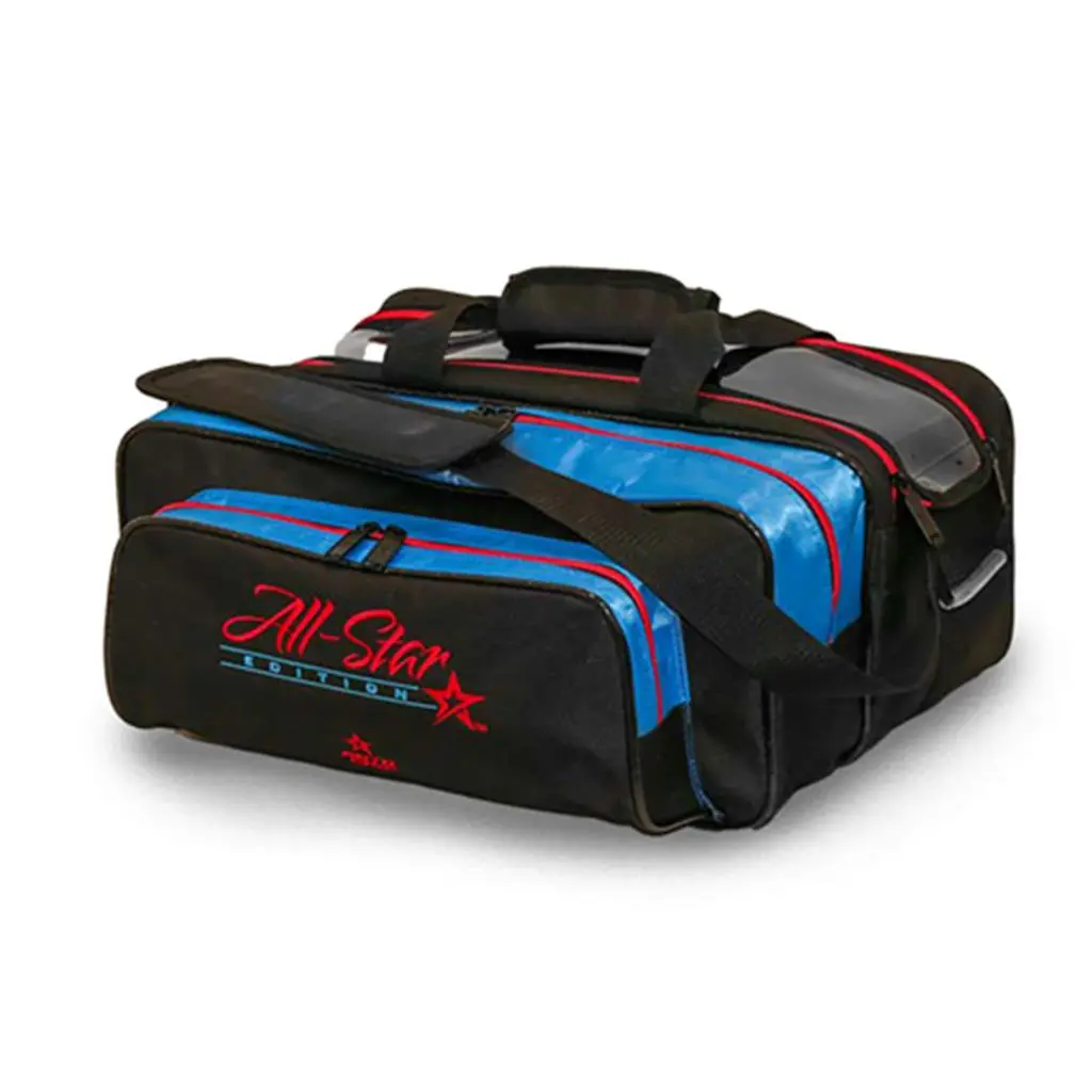 Roto Grip 2 Ball Tote Carry All Competitor Bowling Bag - Black/Red/Blue