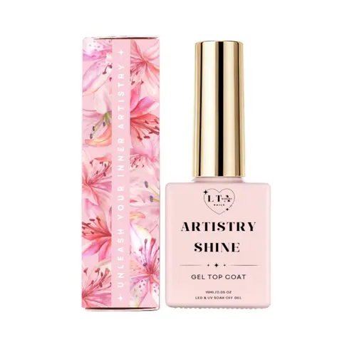 Artistry Shine Gel Top Coat – Clear, Ultra Shiny, Long-Lasting Finish
