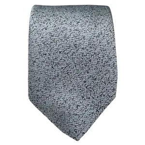 BISSE Necktie - Micro Fabric Men's Tie, Gray Patterned Men's Tie