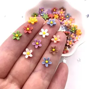 Mixed Color 3D Mini Flower, Resin Flower, Scrapbook DIY Wedding Decor, Nail Art Accessories Crafts, Nail Charms, Flower Nails