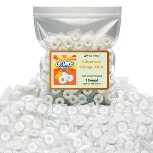 Life Savers Orange Mint - Lifesavers Individually Wrapped Hard Candy (1 LB & 2 LB)
