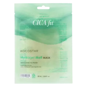 [Kocostar] CICA Fit Hydrogel Melt Mask | Patented Eucalyptus Lyocell Mask | Formulated with CICA and Green Tea | Hydrating and Soothing Care | Hypoallergenic (4 pack)