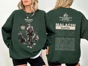 Descendants Zombies Worlds Collide Tour Malachi Barton T-Shirt, Summer Tour 2025 Shirt, Zombies 4 Summer Music Festival, Casual T-Shirts, Hoodies & Sweatshirts for Men and Women – Soft, Comfortable, Everyday Wear