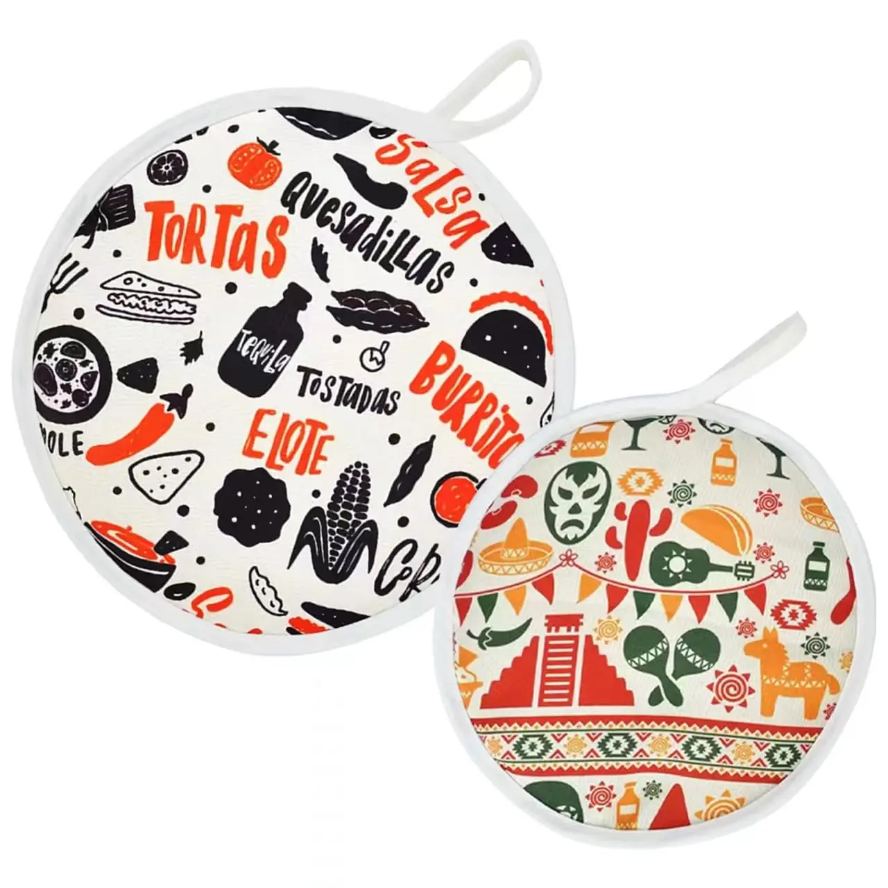 Vivicreate Tortilla Warmer 10'' 12'' two size insulated and Microwaveable material Fabric Tortilla Keeper Holder Keeps Warm for Corn Flour Taco Pizza Bread up to One Hour Kitchen Utensils kitchen gadgets