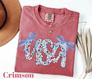 Comfort Colors USA Flag Shirt: 4th of July Patriotic Tee