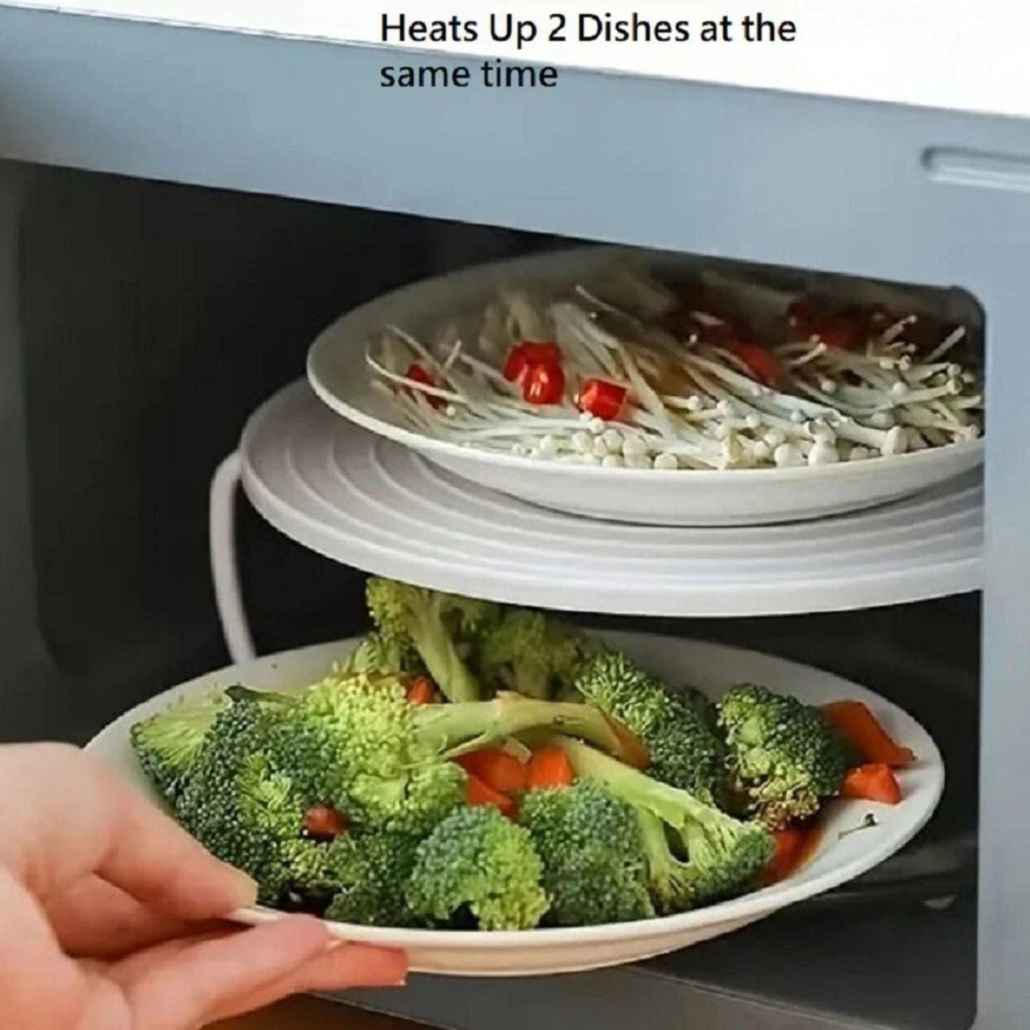 Home Collection Microwave Multipurpose 4-in-1 Tray Stand Rack