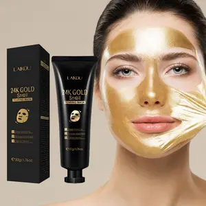24K Gold & Snail Mucin Peel Off Mask, Reduce the Look of Blackheads, Deep Cleansing & Tighten Pores, Korean Face Mask For All Skin, Women & Men