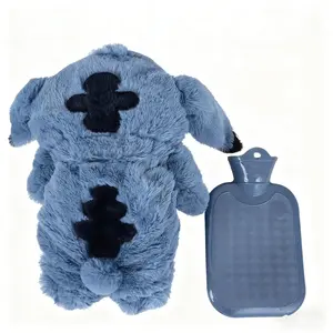 New Plush Doll Hot Water Bag Winter Thermal Bottle Blue Pastel Cup Thickened Cute Cartoon Plush Hand Warmer New Year Gift