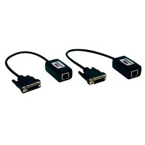 Tripp Lite TRL-B140-101 Plug-and-Play DVI Over Cat5 Extender Kit with Plug, Cable, Receiver, and Connector Accessories