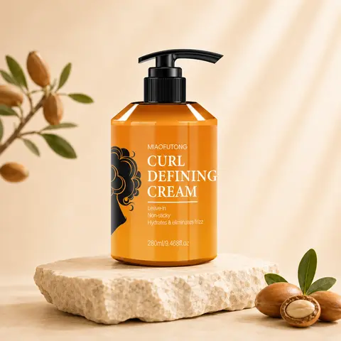Unisex Curl Defining Balm (280ml) - Haircare Leave-In Cream for Curly Hair, Tames Frizz & Dullness, Hydrating, Lightweight Hold, Cuts Static, With Hydrogenated Avocado, Castor, Moroccan Argan Polyglycerol Esters, Sweet Almond, Rosemary Leaf Oils,familyfun