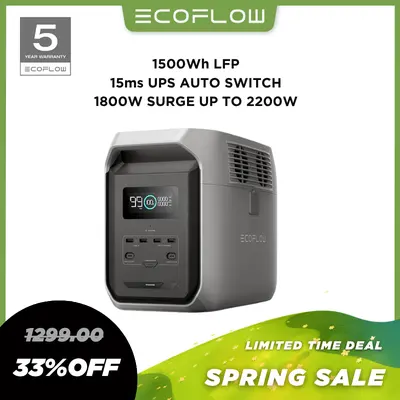 thumbnail image 2 of EF ECOFLOW RIVER 2 Portable Power Station - 243Wh, 1-Hour Fast Charge, 600W Surge, Perfect For Camping & Emergencies 2 of 13