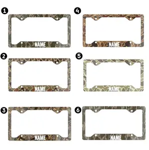 Personalized Polka Dot License Plate Frame, Custom Name Car Frame, Black, Pink, White, Navy, Gray, Durable Frame, Gift for Her