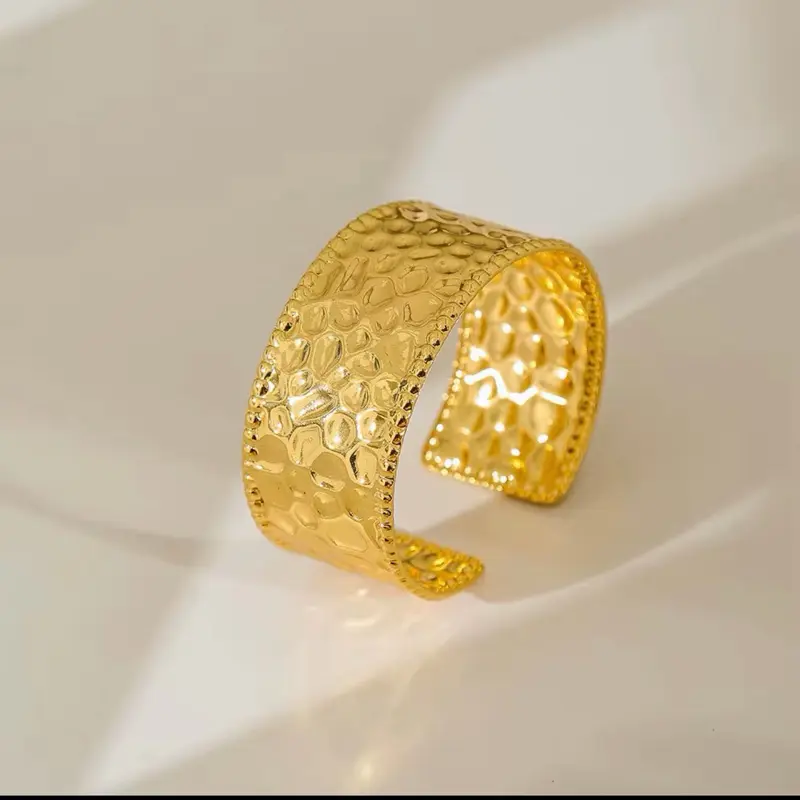 Hammered Cuff Bracelets., high quality, stainless steel.