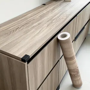 40cm Width Waterproof Self-Adhesive Wood Grain Sticker, Easy-To-Peel-And-Stick Design for Doors Cabinets & Desks, Ideal for Home Office Use