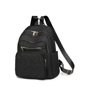 Fashionable Quilted Design Backpack, Casual Large Capacity City Comm Backpack for Work, Commuting, and Campus Use, Suitable for Women, Students, and Professionals, Quilted Casual Daypack