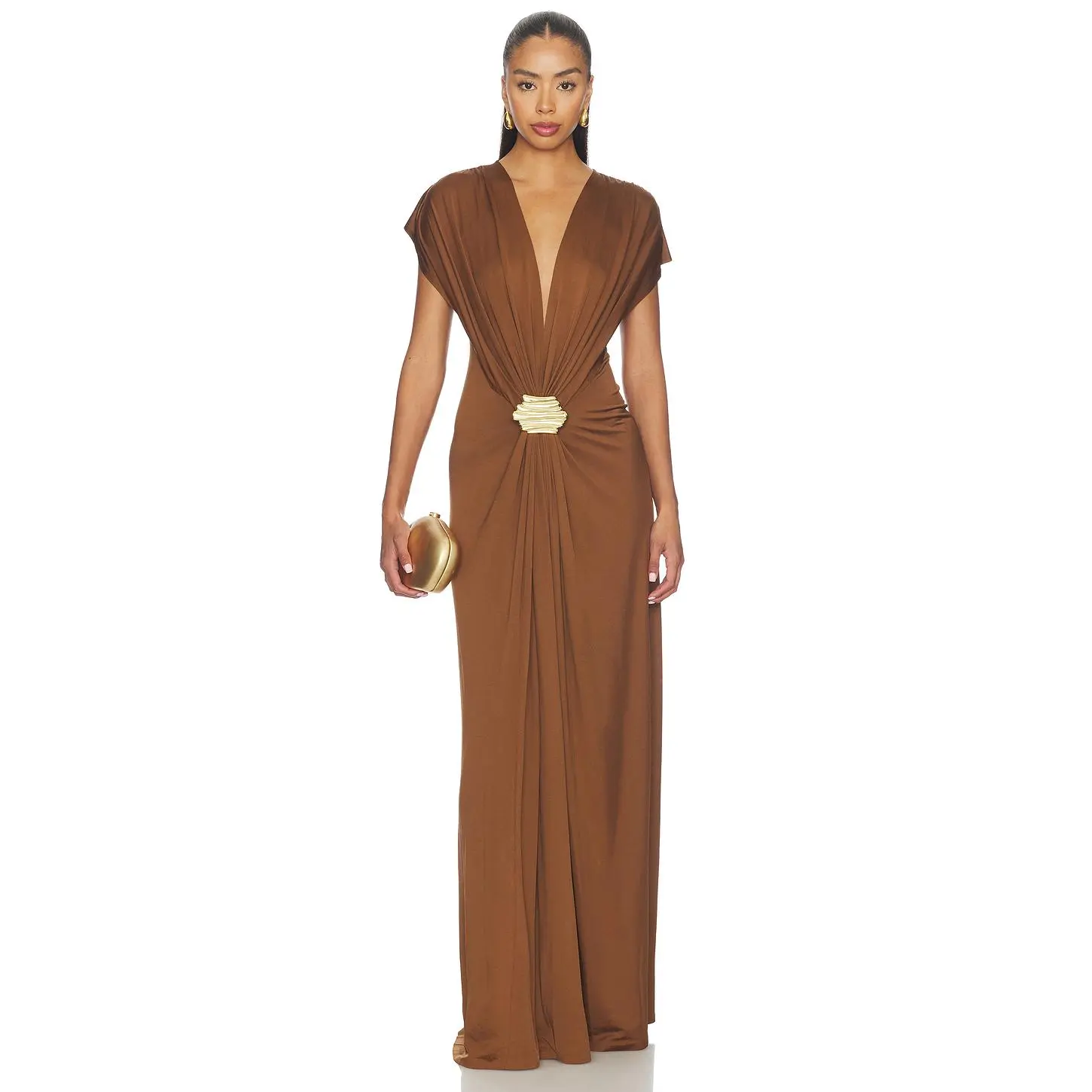 Alexis Lunaria Dress in Mocha