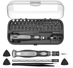 48-in-1 Magnetic Precision Screwdriver Set  Compact CRV Repair Tool Kit with Extension Rod & Ergonomic Handle | Perfect for Phone, Laptop, Watch, Camera & Glasses | Cool DIY Gadget Gift for Men