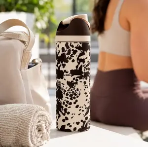 Owala Color Drop 24oz FreeSip Cowgirl Core Cow Print Water Bottle