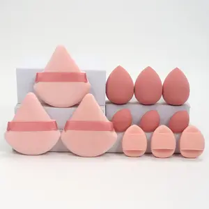 Makeup Tool Set for Gift, 12pcs/set Powder Puff & Makeup Sponge & Mini Puff, Makeup Puffs, Beauty Sponges, Dry & Wet Use Makeup Tool for Liquid Foundation, Powder, Concealer, Cosmetics Makeup Tools
