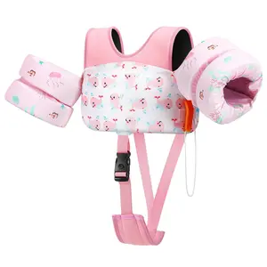 Swim Vest for Kids, Toddler Pool Floaties, Baby Arm Floaties with Adjustable Strap, Swim Jacket Water Wing Arm Band, Beach Boat Jumper Children Learn to Swim