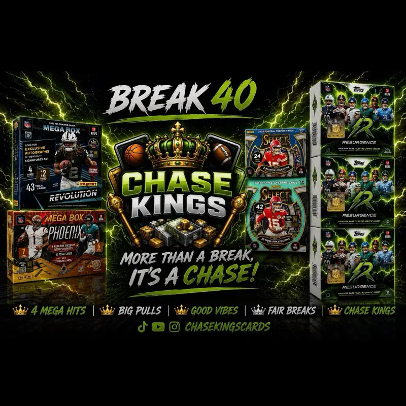 Break 40- 1 Phoenix International Hobby 3 Resurgence blasters 1 revolution mega 1 hobby select blaster 1 select mega