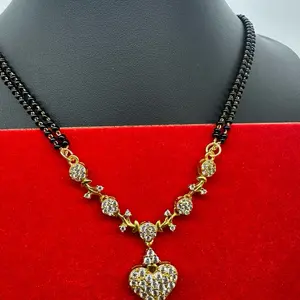 Mini Mangalsutra with heart shaped Pendent
