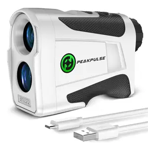 PEAKPULSE 1200/1700 Yards Golf Rangefinder with Slope and Magnetic 6X Magnification Rechargeable Laser Distance Range Finders, Flag Pole Locked with Vibration Ideal for Golfer Accessories