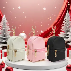Mini PU Zero Wallet Storage Bag, Cute Small Backpack Key Holder, Data Cable Lipstick Organizer, Perfect Back-To-School Accessory
