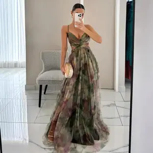 Women halter summer dresses 2025 sleepveless cropped backless slit boho party cocktail casual maxi beach sun dress