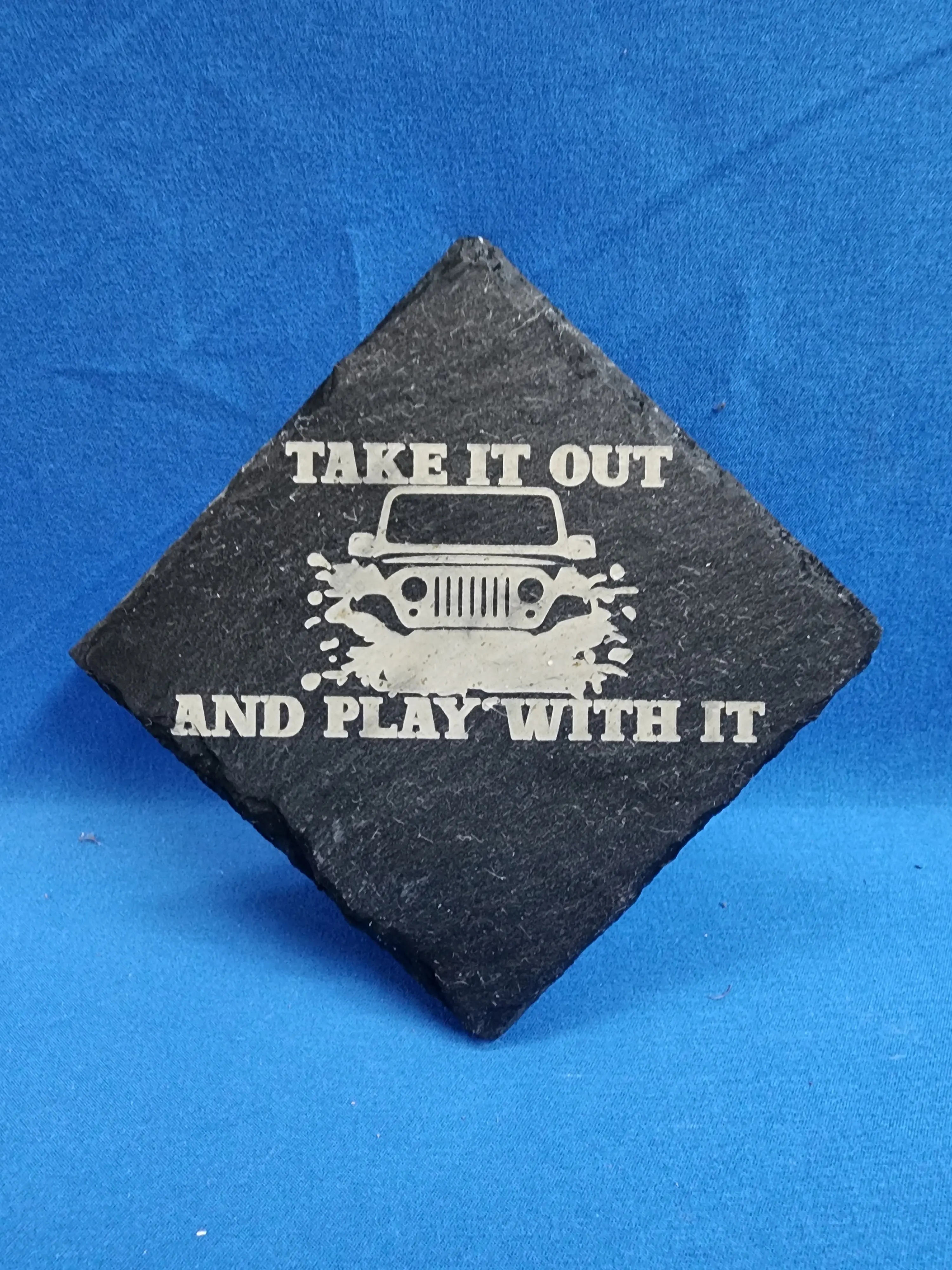 Take it out Slate Coaster (Pack of 4)