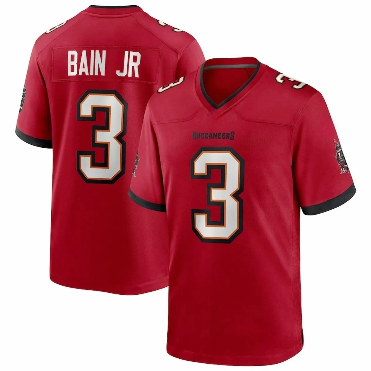 Unisex Football inspired by Tampa Bay Bain Jr. 3 2026 Draft First Round Pick No. 15 Team Game Jersey - Red