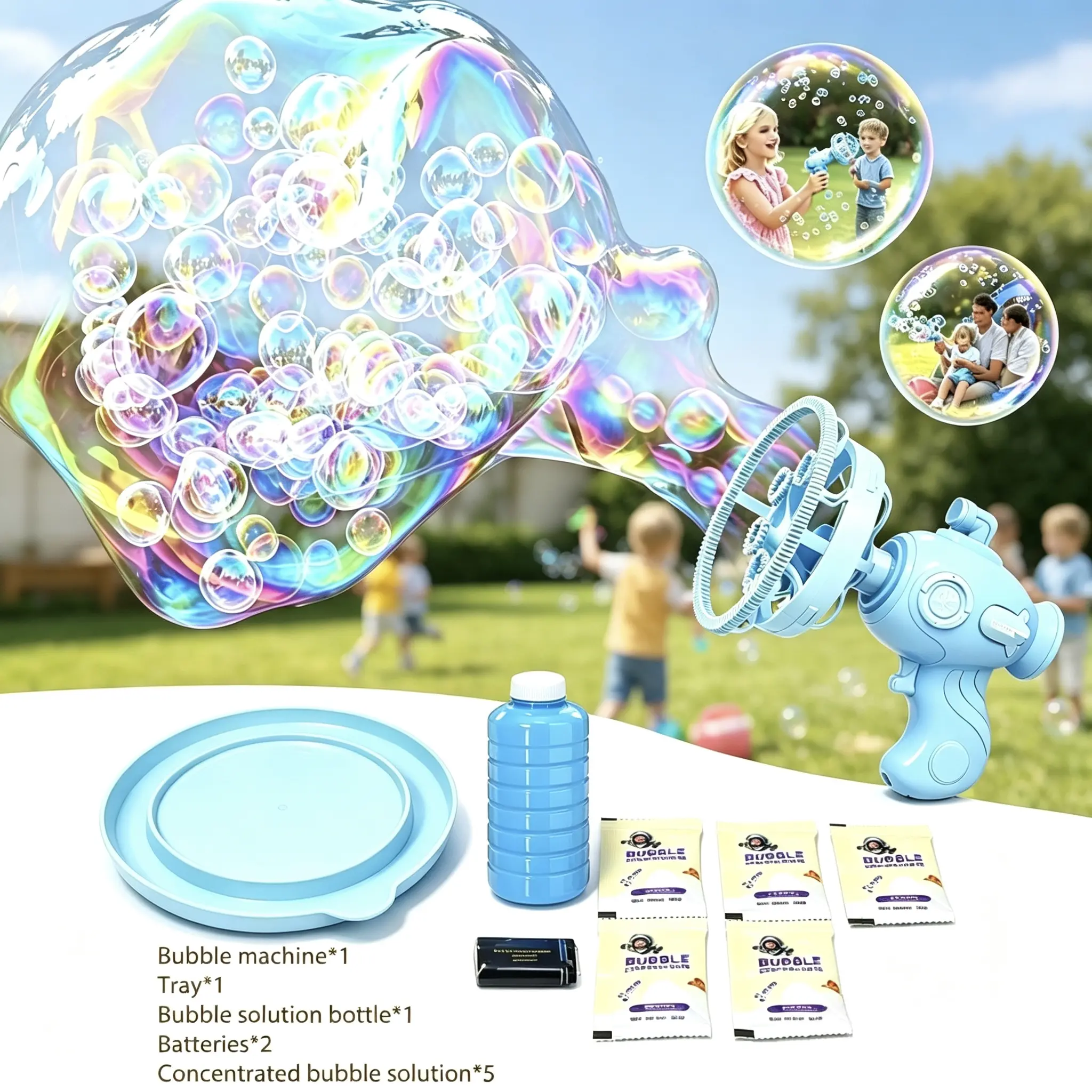 Bubble Machine for Toddlers Kids,Fancy Bubble in Bubble Machine Set, Submarine Bubble Machine with Bubble Solution & Batteries,No Extra Supplies Needed, Summer Party Toy for Indoor & Outdoor,Easy Assembly for Boys & Girls,backtoschool