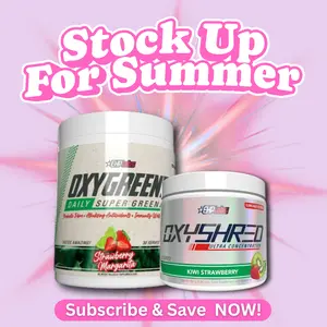 Reset & Refresh Stack - OxyShred (33 Serve) + OxyGreens (30 Serve) by EHPlabs | Light & Refreshing Wellness Combo | Ideal for Starting or Restarting Your Routine |