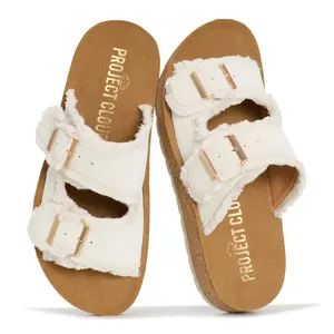 Project Cloud Women's | Womens Buckle Sandals | Plush and Soft Insole | Lightweight | Non-Slip - Light