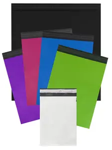 UOFFICE Colored Poly Mailers 6" x 9" Durable Shipping Envelopes Tear-Resistant Waterproof Self-Sealing for Standard Mailing Protection
