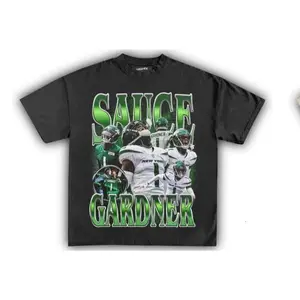 Unisex SAUCE GARDNER ‘JETS’ T-shirt Vintage Football Graphic Tee Softstyle Crew Neck Trendy Meme Streetwear Essential Full Colors Sizes for Men and Women