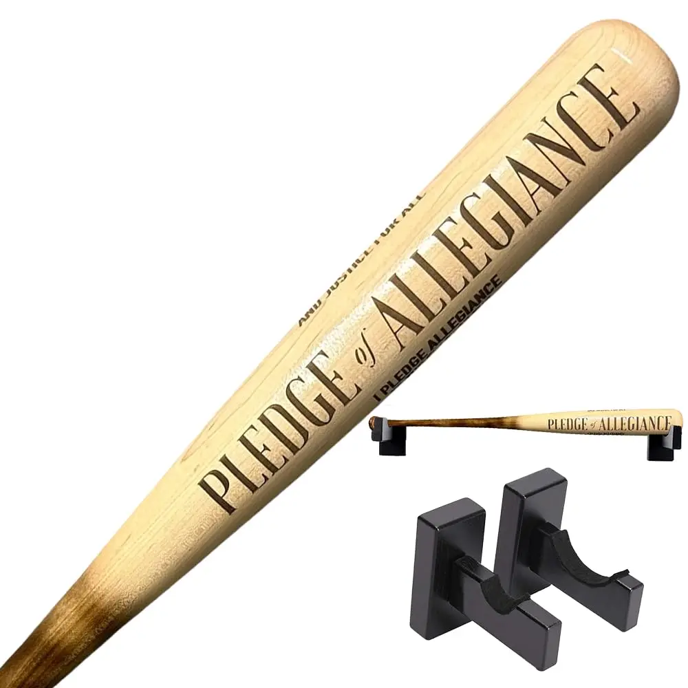 Pledge of Allegiance Engraved Baseball Bat