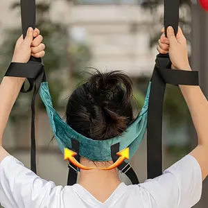 Adjustable neck stretch belt Ergonomic cervical traction device with support Mild tension relief sedentary bow neck soreness Home office gym Travel portable relaxation artifact Fashion durable high quality texture