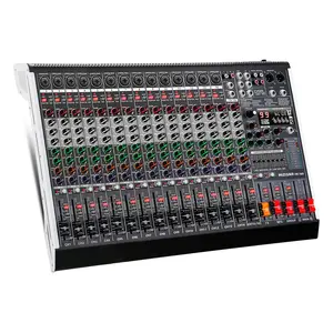 Professional 16-Channel Audio Mixer Sound Board - 99 DSP Effects, 7-Band EQ, Stereo, XLR Inputs, USB, Bluetooth MP3, 48V Phantom Power, Independent Mute Buttons, Smartphone-Compatible Digital DJ Console for Recording