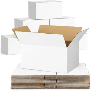 40 Pack 9x6x4 Small Shipping Boxes Corrugated Cardboard Boxes for Small Business Packaging White Box Mailers