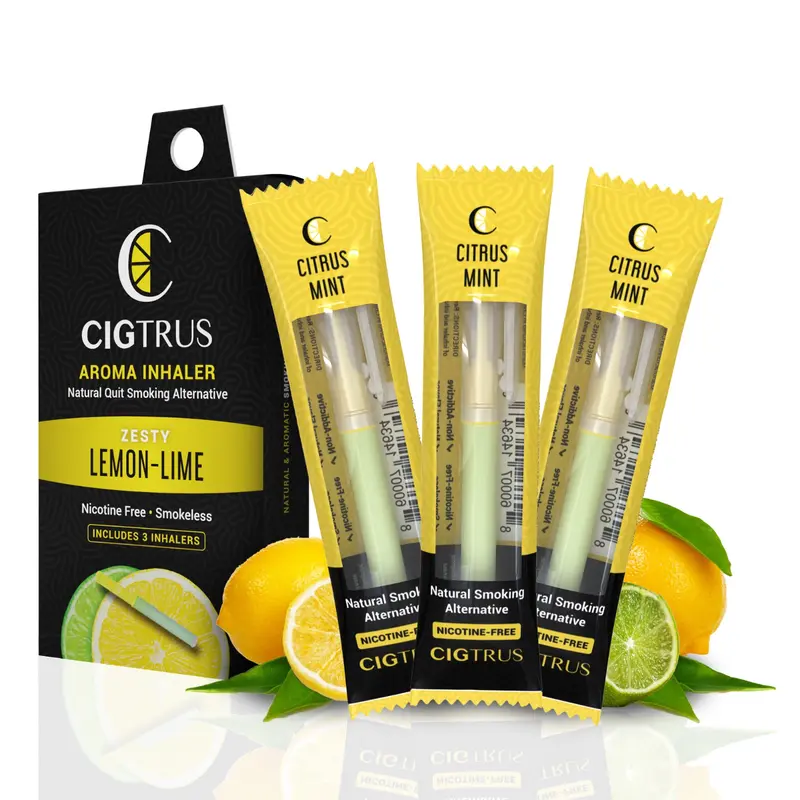 Cigtrus Nicotine-Free Inhaler – Quit Smoking Aid, Grapefruit Flavor, 3-Pack Stress Relief