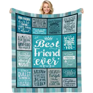 Best Friend Birthday Gifts for Women, Gifts for Best Friends Woman, Bestie Gifts for Woman, Friendship Gifts for Women, BFF, Besties, for Friend Throw Blanket 60" X 50"