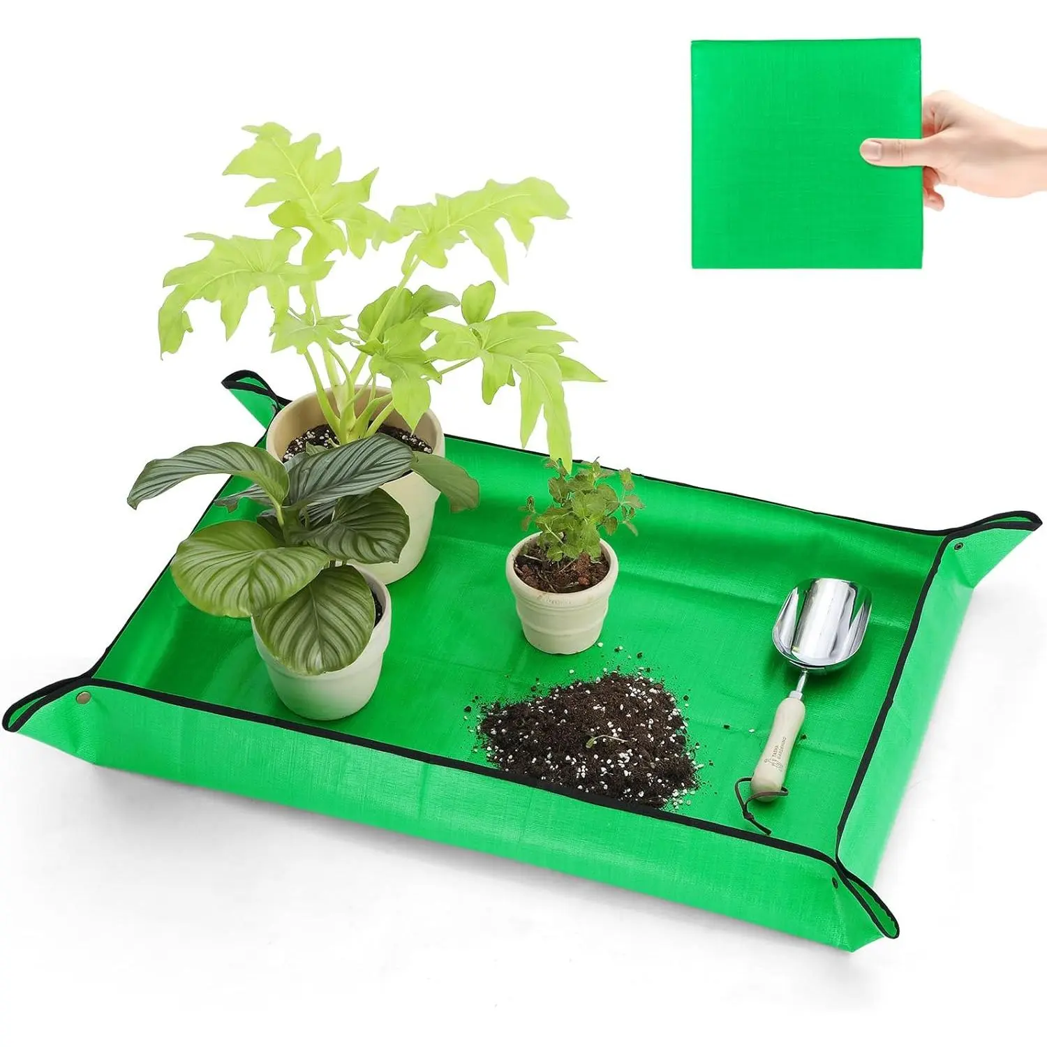 39.5"x29.5" Super Thick Repotting Mat for Indoor  - -Resistant, Foldable, Double-Sided  Potting Mat for Mess-Free Indoor Gardening