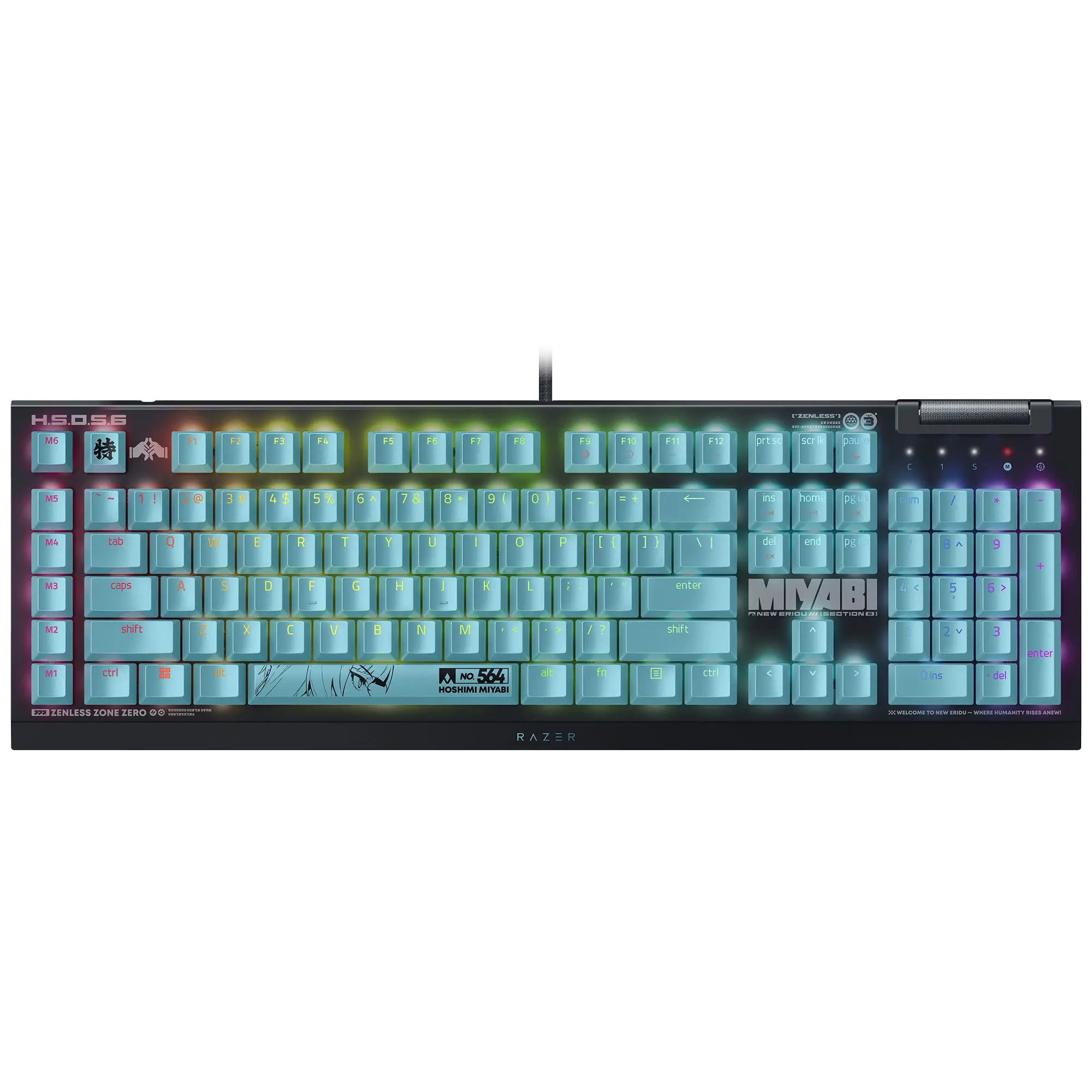 Razer BlackWidow V4 X Mechanical Gaming Keyboard with RGB (Green Switch) Zenless Zone Zero Edition Razer BlackWidow V4 X Mechanical Gaming Keyboard with RGB (Green Switch) Zenless Zone Zero Edition