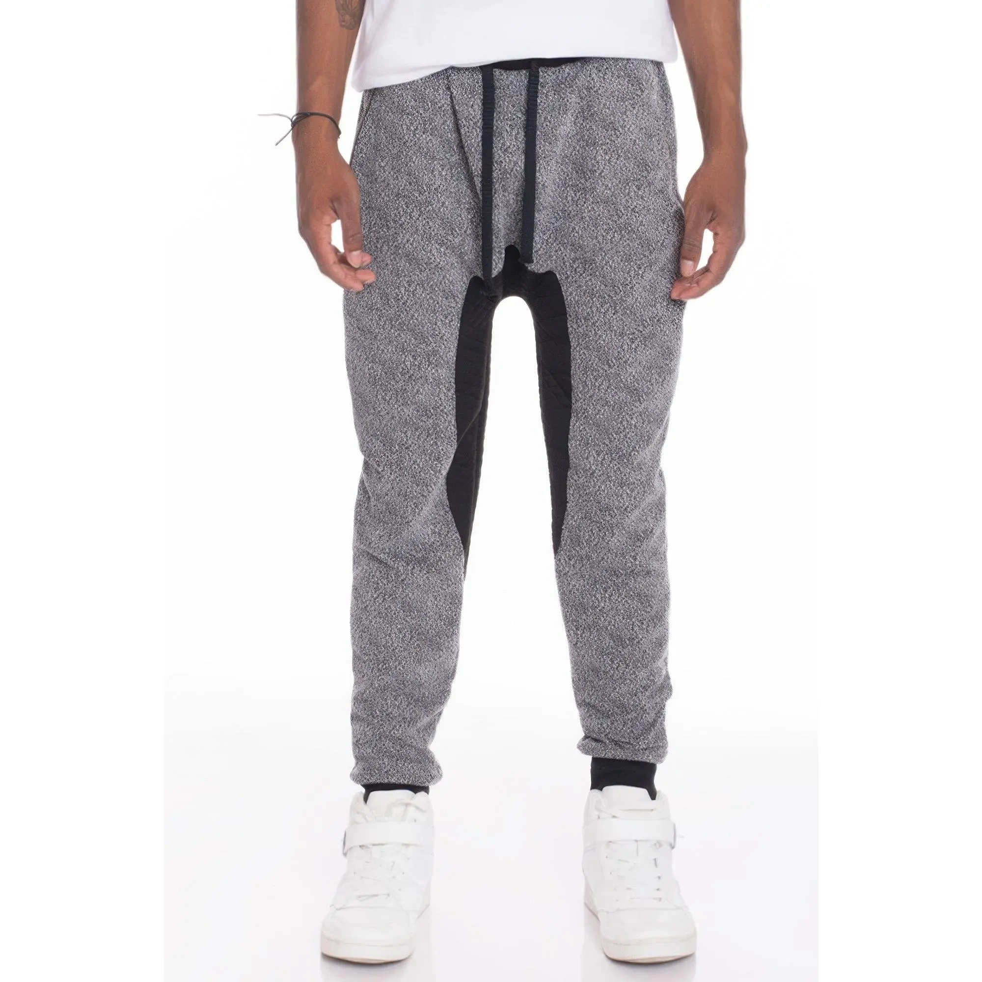 Mens Casual Marbled Sweat Pant Jogger