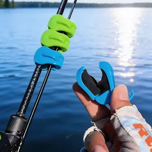 5-Piece Heavy-Duty Portable PVC Fishing Rod Holder, Durable for Beach, Lake Fishing, Multiple Colors