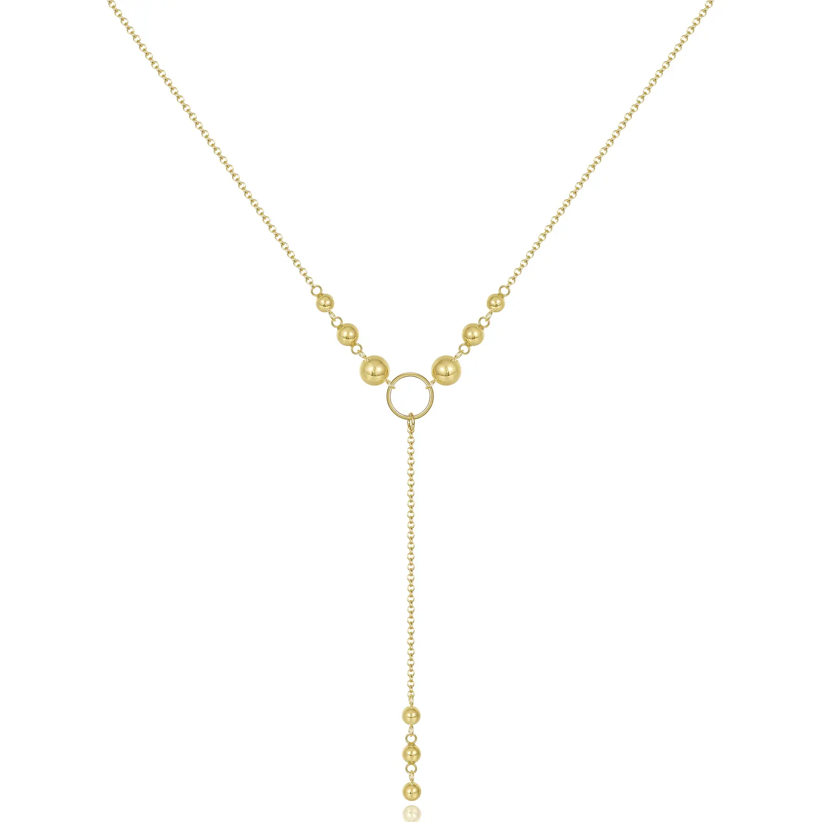 KissYan Gold Lariat Necklace for Women, Dainty 14K Gold Plated Y Shaped Cuban Chain Layered Long CZ Drop Pendant Choker Necklaces Fashion Jewelry Gifts TikTokShopBackToSchool