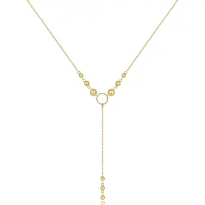 KissYan Gold Lariat Necklace for Women, Dainty 14K Gold Plated Y Shaped Cuban Chain Layered Long CZ Drop Pendant Choker Necklaces Fashion Jewelry Gifts,summerwins DealsForYouDays