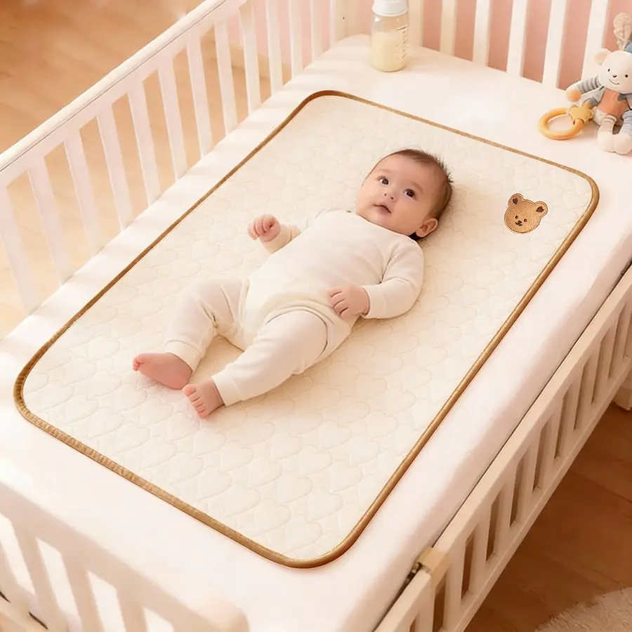 Waterproof Breathable Washable Convenient Baby Sleeping Diaper Pad, Leak-Proof Newborn Care Mat, Infant Urine Protection Sheet, 1pc